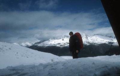 Finally on top of Harries Saddle